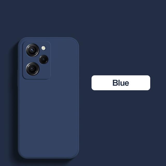 Firkantet full beskyttelsesdeksel Flytende silikon telefonveske for POCO X5 PRO 5G X5Pro X 5 POCOX5PRO 5G 6,67 TOMMES