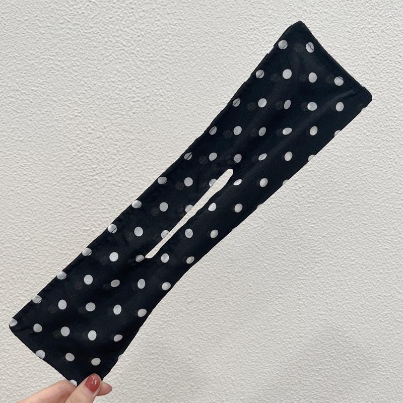 Polka Dot Magic Twist Hair Bun Maker Headband Bow