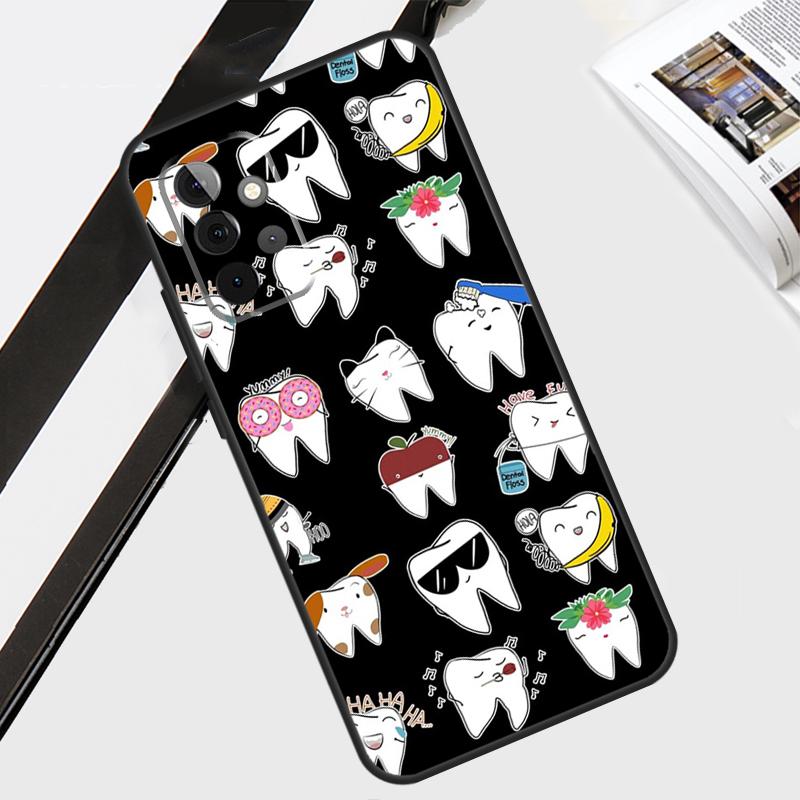Zahnarzt Zahnmuster Hülle Für Samsung Galaxy A34 A54 A14 A52 A32 A12 A22 A72 A42 A13 A33 A53 A51 A71 Abdeckung