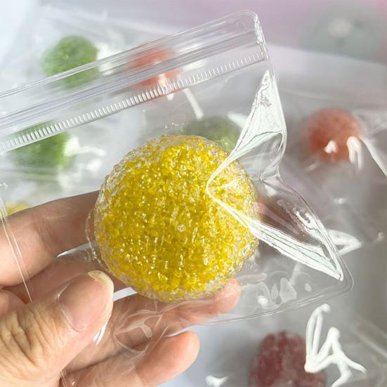Shapeable Waxberry Stress Ball Anxiety Relief Textured Squeeze Ball Soft Stretchy Decompression Moldable Ball Pinch Fidget