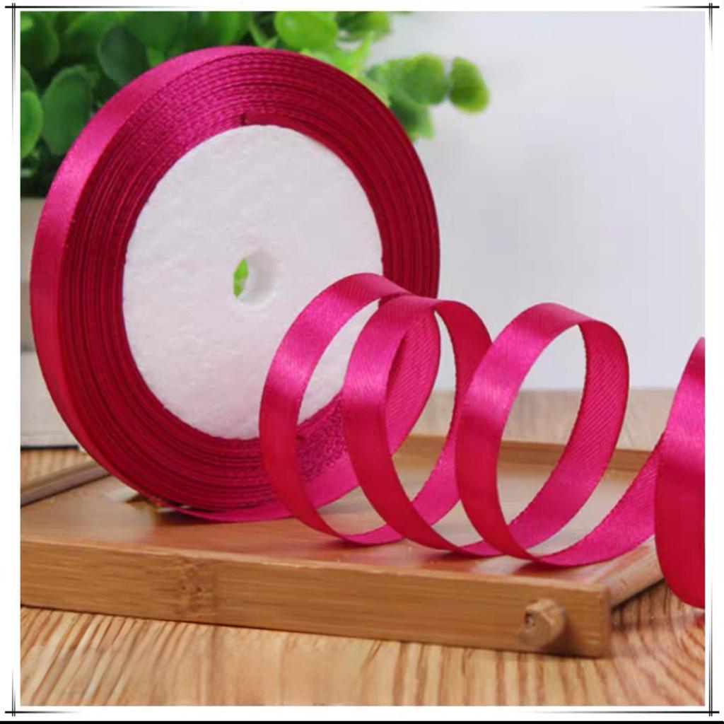 Wholesale 22 Meter/roll Stain Ribbon 1CM Polyester Ribbon for Gift Packing Wedding Party Decoration DIY Handmade Craft Supplies
