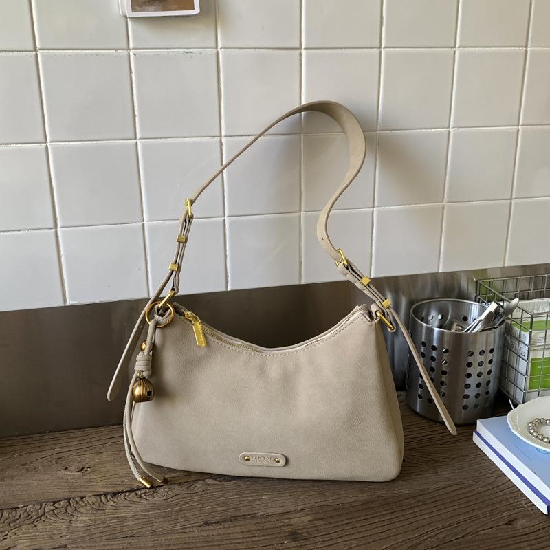 

Niche retro high-value handbag 2025 autumn new simple underarm bag women s fashion simple shoulder bag хаки