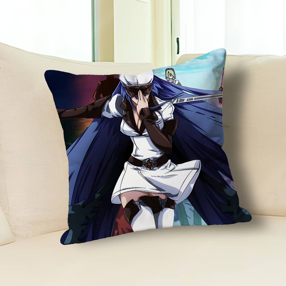 Cool E-Esdeath Kill Anime Berühmtheit Merchandise All-Match Bedruckter Kissenbezug Sofa Auto Büro Zimmer Dekoration Schutz