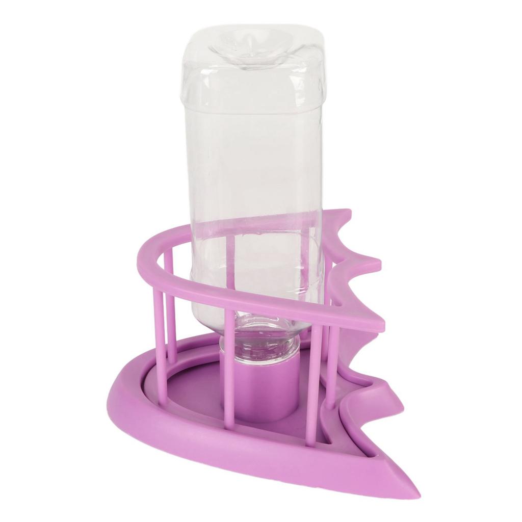 Automatic Reptile Water Feeder Safe Purple Fence Reptile Water Drinker Dispenser with Bottle for   Reptile Supplies