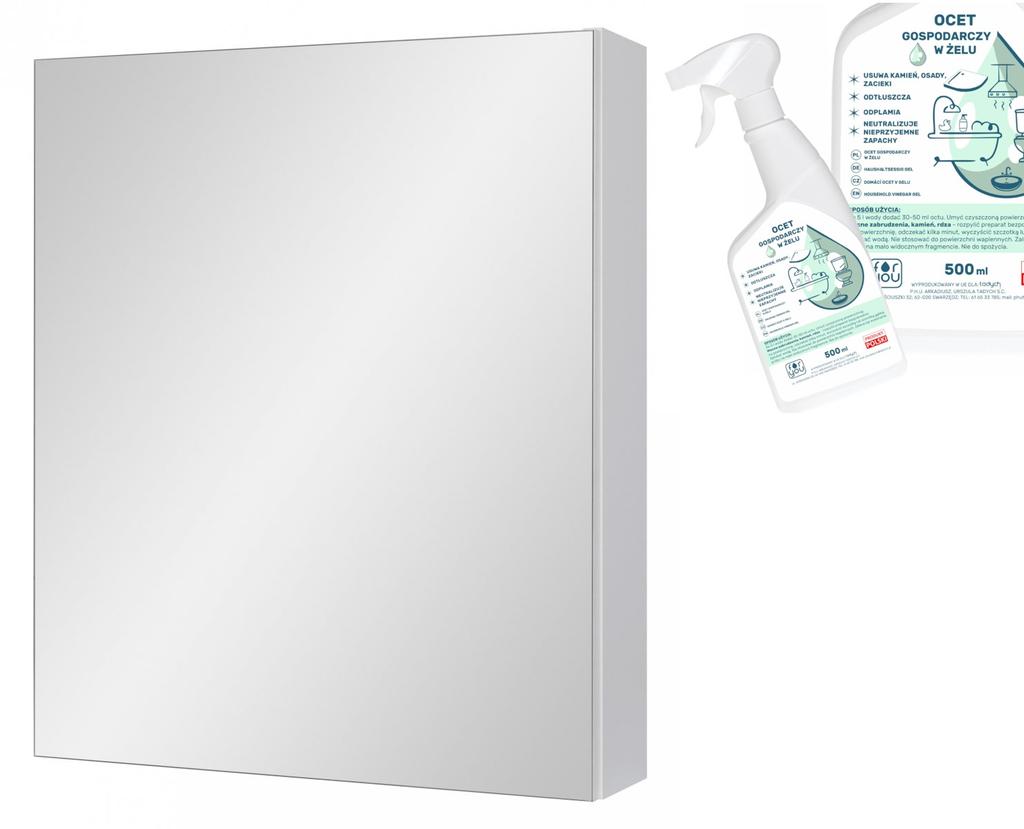 Mirror Cabinet 50 Cm IDA AM-MSL-503-07 Free Household Vinegar Gel