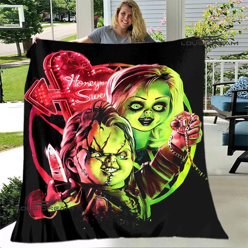 Horror movie Cult of Chucky printing blanket warm blanket soft and comfortable blanket Home travel blanket birthday gift
