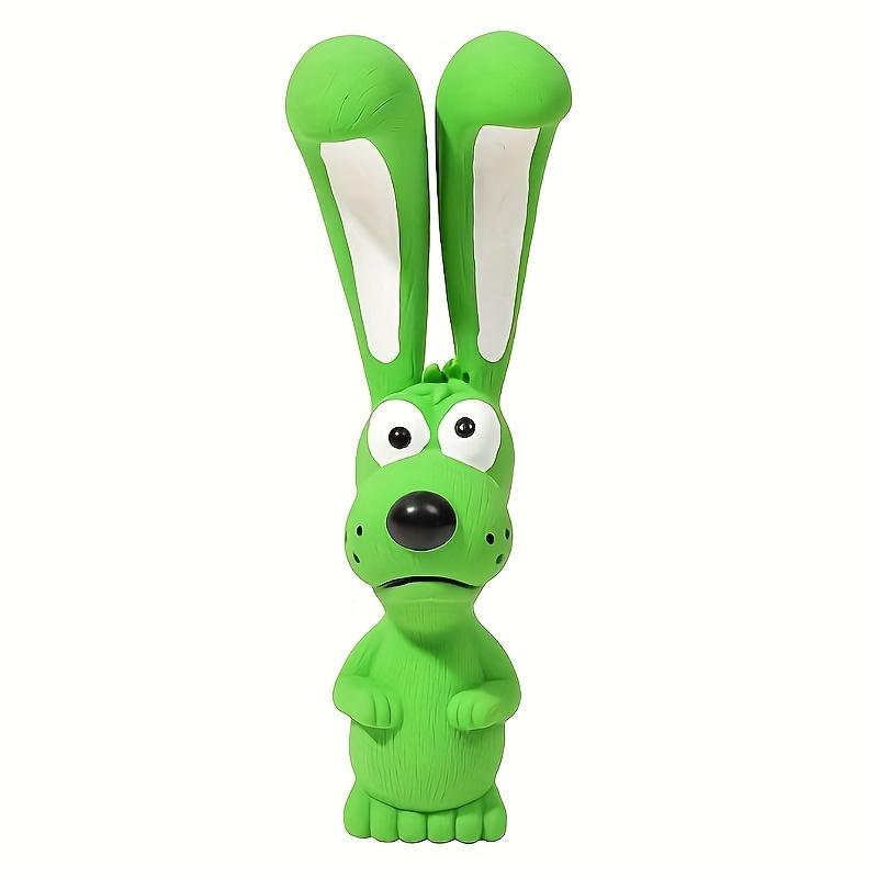 1 Pc Natural Latex Squeaky Rabbit Toy, Long Ears Dog Chew Toy for Teething, Pet Supplies for Puppy Small Dogs