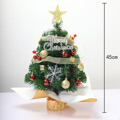 Árvore de Natal de mesa com enfeites pendurados, mini Natal de mesa para ambientes internos, apartamento, casa