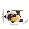 Resin Cat Key Tray Statue Table Decoration Keys Holder for Storage Display Earring Dining