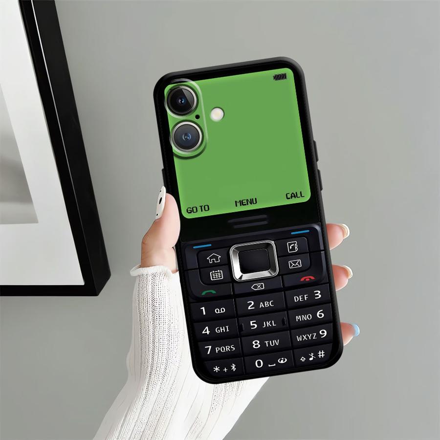 Black Soft Phone Cover Case for iPhone XR 15 16 14 Plus 13 12 11 17 Pro Max 7 8 XS Max 17Air Retro Phone Model