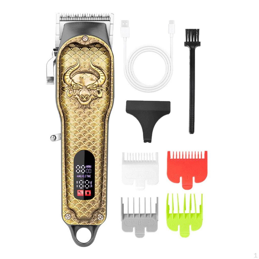 Advanced Cordless Hair Clipper for Men - Precision Trimming Tool with LED Screen