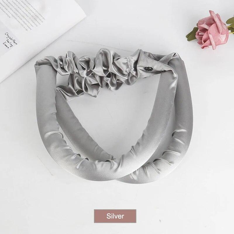 Hitzefreier Lockenstab, Stirnband, Seidenlocken, Band-Lockenwickler für lange Locken ohne Hitze, über Nacht, Band, magische Wellen, Lockenwickler