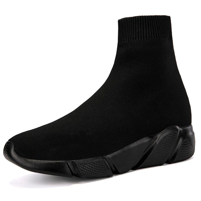 Klassische schwarze Socken Laufschuhe Herren High Sock Trainer Damen Slip-on Paar Freizeitschuhe Leichte Sneakers Herren Basket Homme