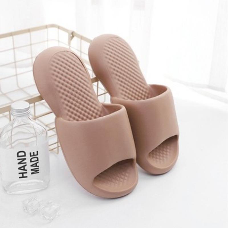 Bathroom cool slippers women's indoor home silent home soft bottom bath couple men summer integrated molding