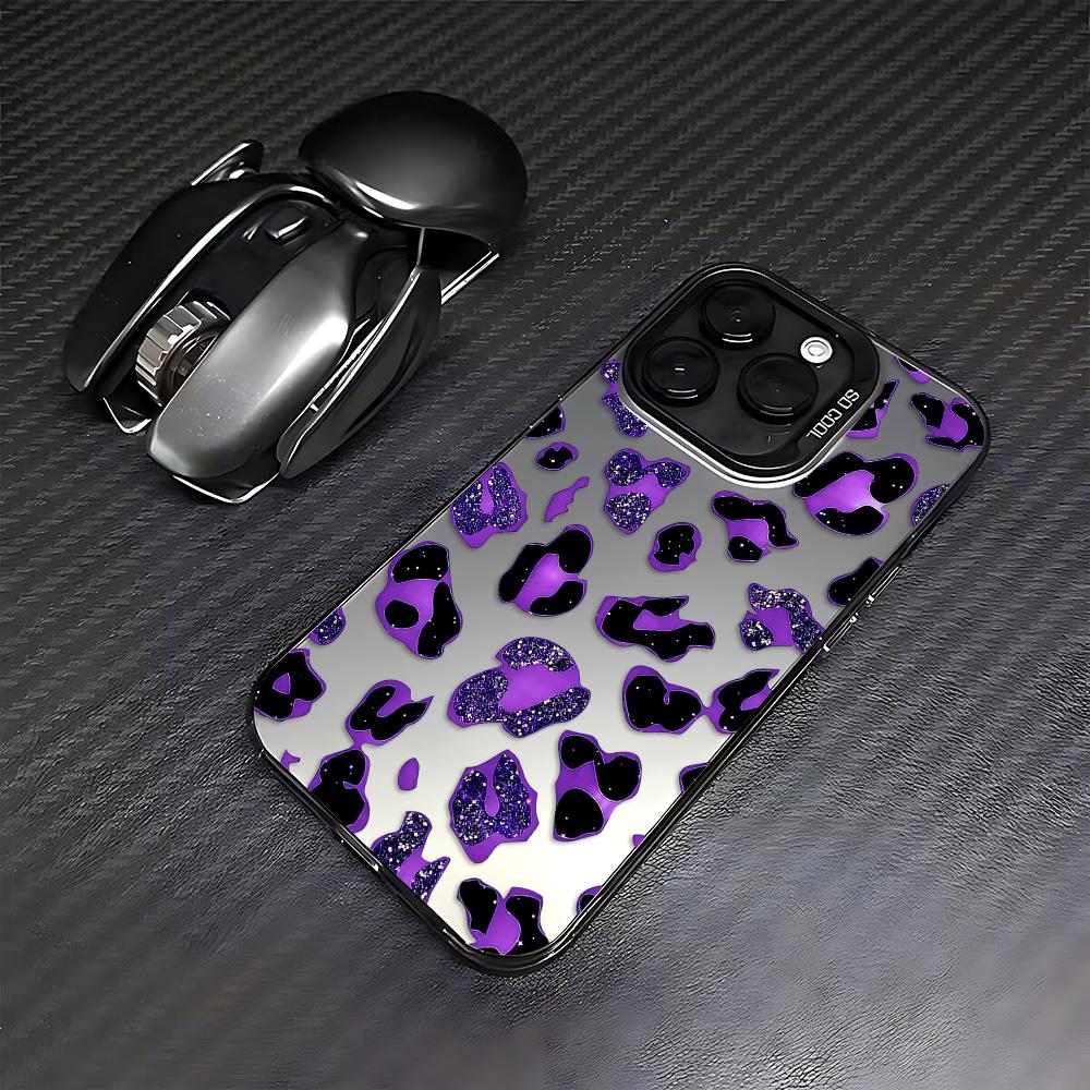 Shiny colorful leopard print Phone Case For Tecno Pova Spark Go 30C 20 7 Pova 6 Camon 40 30S 20 itel P36 A48 S23 Pro 4G 5G Cover