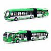 1:32 Articulated Double Section Bus Toy Car Diecast Coach Model Pull Back Doors Openable Sound & Light Collection Gift Kid Boy