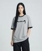 Kikimimi Ringer Kitty Big Logo T-Shirt (Melange)