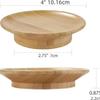 Reusable Bamboo Cup Lid for Red Wine and Food Platters Packaging with Splash-proof Function Bamboo Cup Lid Coasters 10.16*7cm