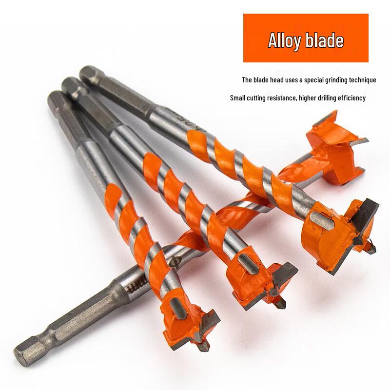HSDIC Woodworking Extended Hex Shank Spiral Hole Saw Drill Bit