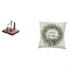 Wooden Tissue Dispenser And Christmas Pillow Cover Set for Home Office Kitchen Dining Table Sofa Car