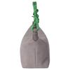 MIU MIU Gabardine Besticktes Logo Stoff-Tragetasche Damen Handtaschen Aluminium Smaragdgrün 5NE841_2IA7_F04S3