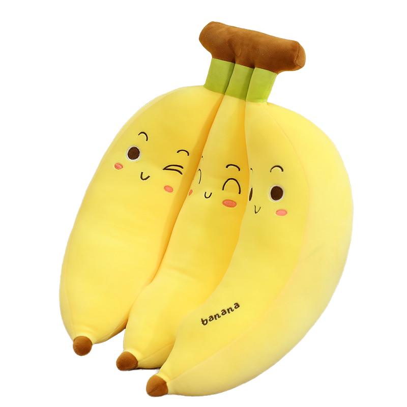 Giant Banana Dog Plush Toy PP Cotton Comforter Stuffed Fruit Doll Sofa Gift