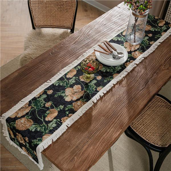 Table Flag Jacquard Sunflower American Tassel Party Decoration American Decoration Porch Cover 9 Styles