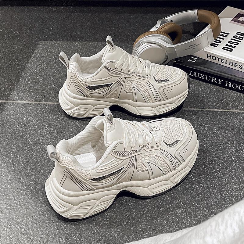 2025 Women Sneakers Platform Breathable Shoes Ladies Thick Sole Sneakers Casual Shoes Thick Sole Tennis Vulcanized Shoes