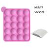 20 Cavity Silicone Cake Pop Mold Kits with 20pcs Cake Pop Sticks Great for Cake Pop Maker Lollipop Mold Cake Pop and Chocolate