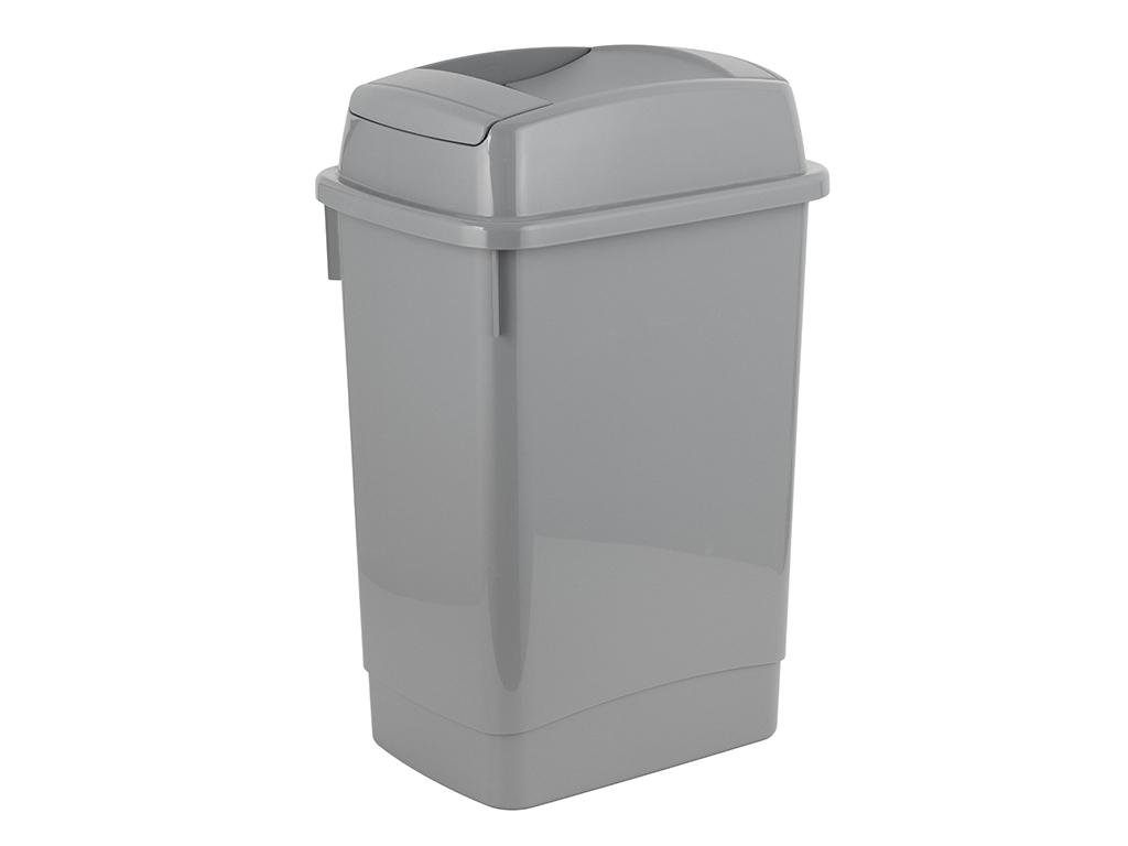 Kosz Na Śmieci Plastikowy Easybin 27L Szary