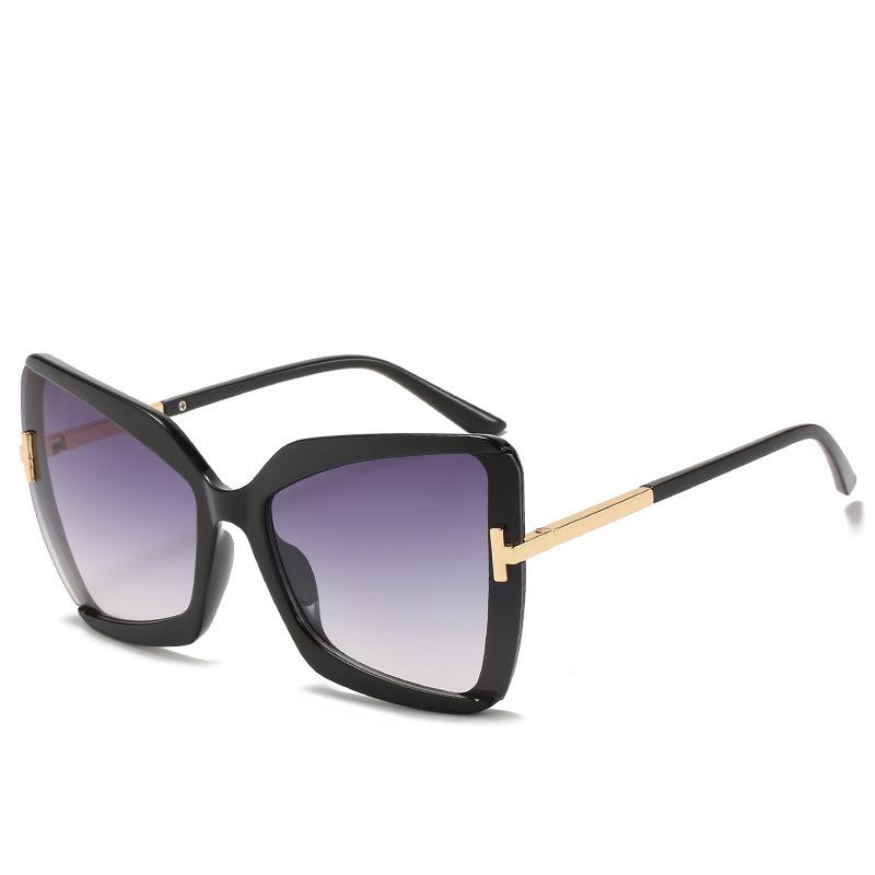 

JYL TS Sunglasses Butterfly T Letter Large UV Women/2002 B-7716 испанские малиновый