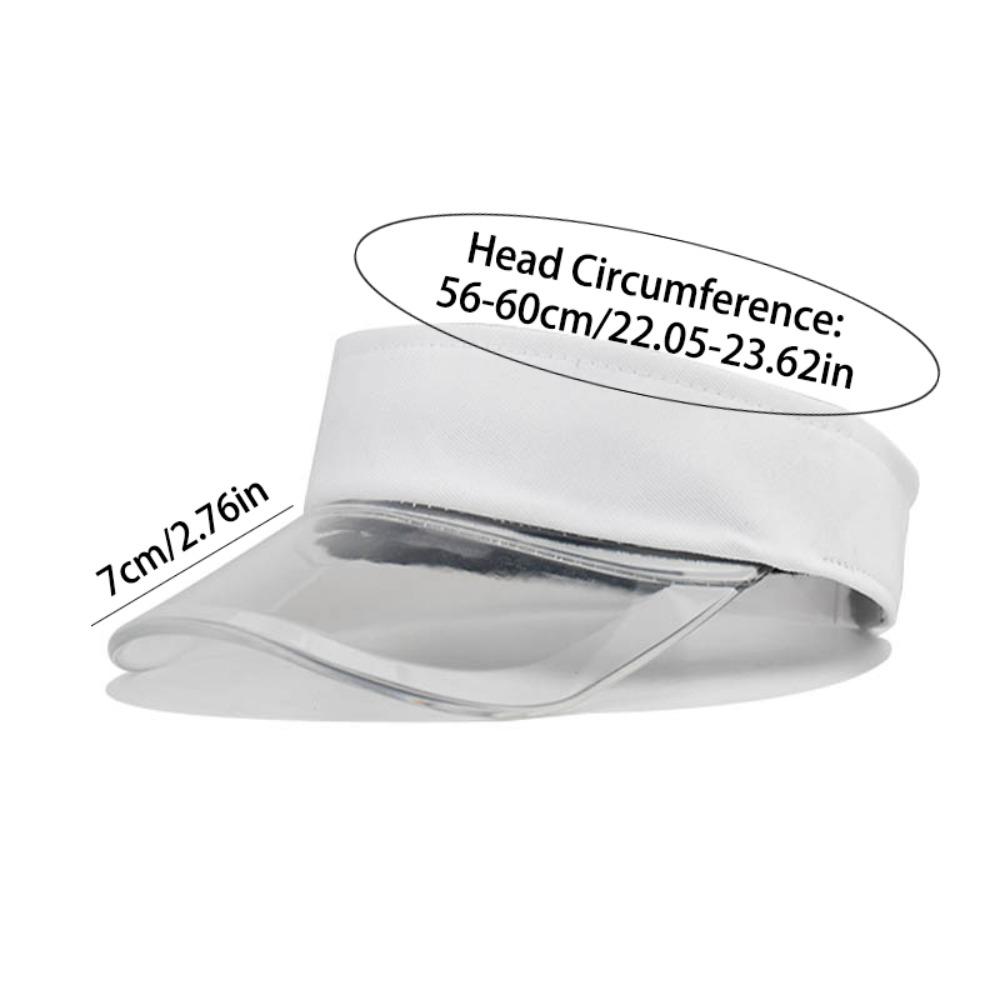 Fashion UV Protection Leopard Print Visor Cap Sunscreen Solid Color Transparent Hollow Hat Adjustable Cool Sun Hat Hiking