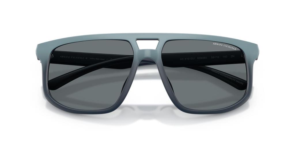 Armani Exchange Sunglasses Matte Blue Gradient Dark Blue 58mm 83908058 0AX4161SU [ARMANI EXCHANGE]