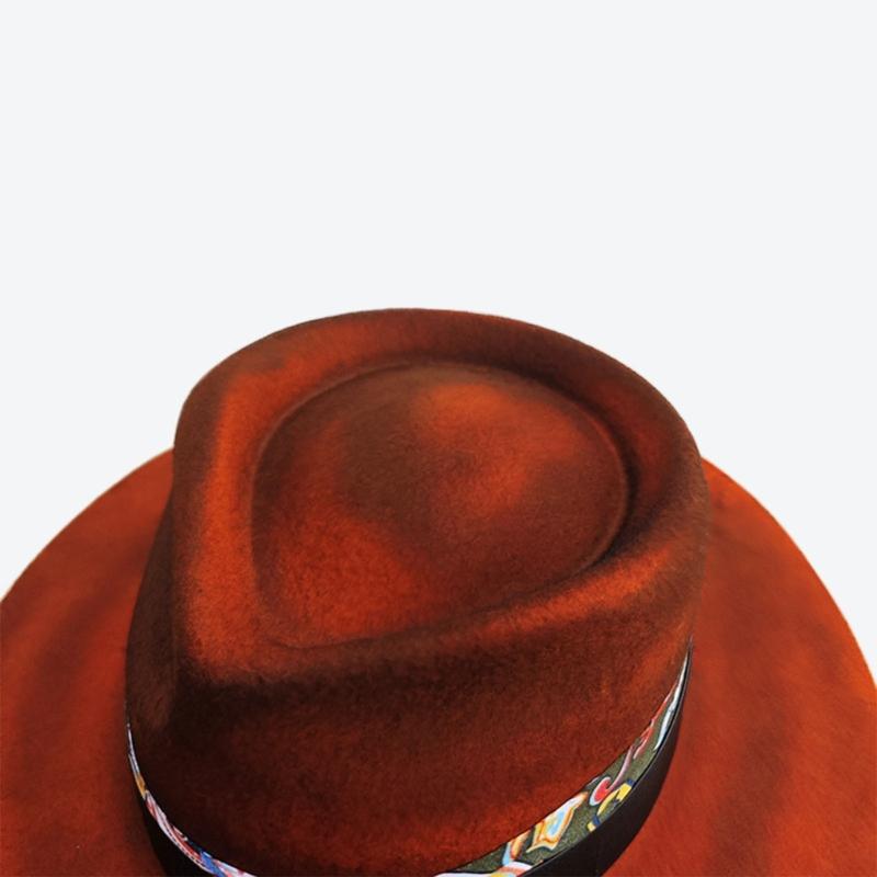 Wool Hat Wool Panama Hat Wool Wide Brimmed for Women Men Photo Props Western for Men Women Unisex Wear Headwear