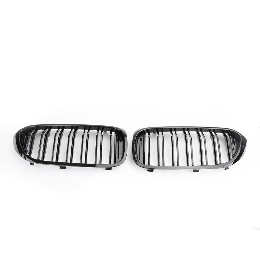 Front Kidney Grille Glossy Black Double Slat For BMW 5Series G30 G31 Sedan 17-19