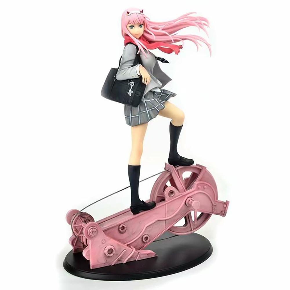 DARLING in the FRANXX 02 Anime-Mädchenfigur Schuluniform Zero Two Sexy Actionfigur Ichigo-Figur Erwachsenenmodell Puppenspielzeug