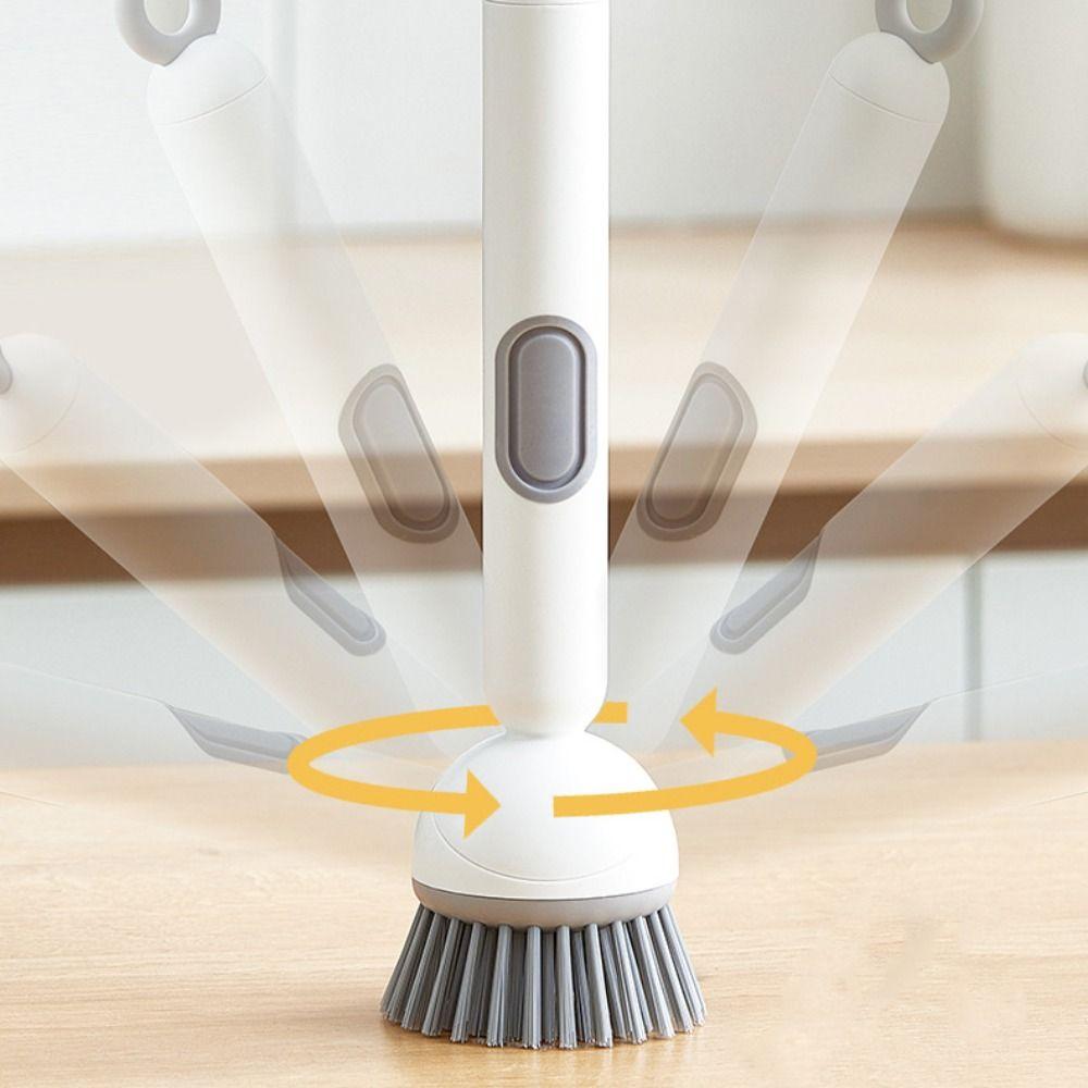 Press Out Liquid Refillable Liquid Washing Brush Dishwashing Brush  Kitchen Pots Dishes Sink