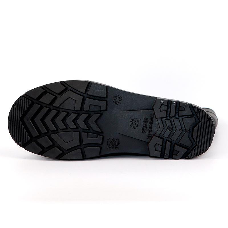 Rain Shoes Men's Tall Construction Rubber Shoes Rain Boots Non-slip Protective Men's Overshoes Water Shoes