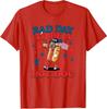 Funny Its a Bad Day To Be A Wiener Hot Dog Retro Unisex T-Shirt
