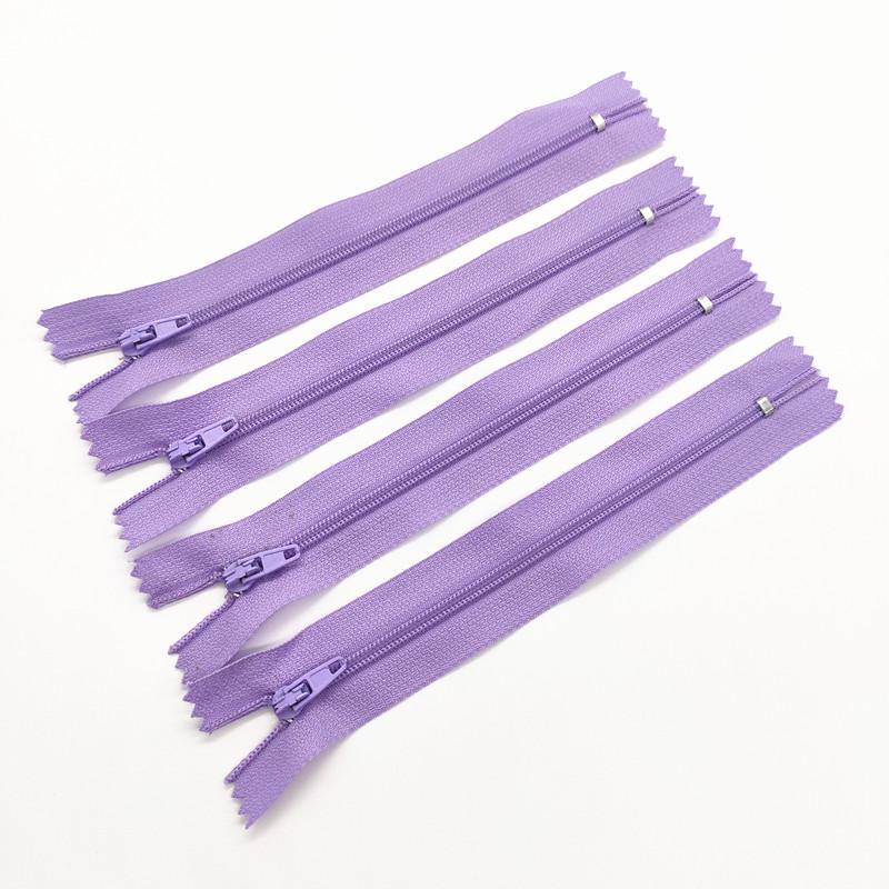 10Pcs  3# 7.5Cm-60Cm (3-24 Inches) Closed Nylon Coil Zipper  Suitable For Clothes 20 Colors Zippers For Sewing