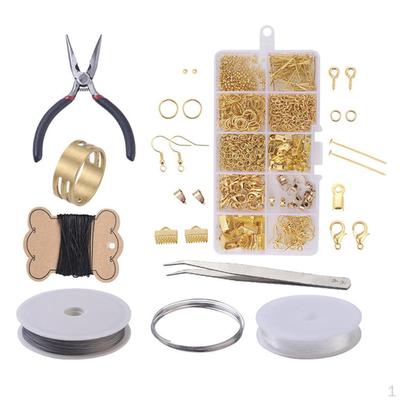 Beginners Jewelry DIY Kit Making Repair Tools For Bracelet Earrings Necklace