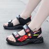 Boys sandals 2025 summer new middle and older children open-toed soft sole lightweight Velcro air cushion casual beach shoes tide