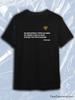 TeeSensation Black Crew Neck Short Sleeve T-Shirt with Putin Quote Russian Double Eagle Coat Print