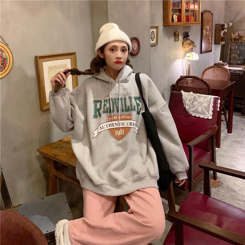 Super Cozy Velvet Oversized Hooded Sweater for Women - Spring, Autumn, Winter Trendy Loose Top