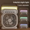 Desktop Night Light Humidifier USB Spray Fan Outdoor Office Water Spray Rechargeable Fan