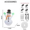 7.22FT Yard Party Decoration Inflatable Snowman Hat Scarf Toy LED Light Xmas Home Supplies Ornaments Christmas Holiday Gifts