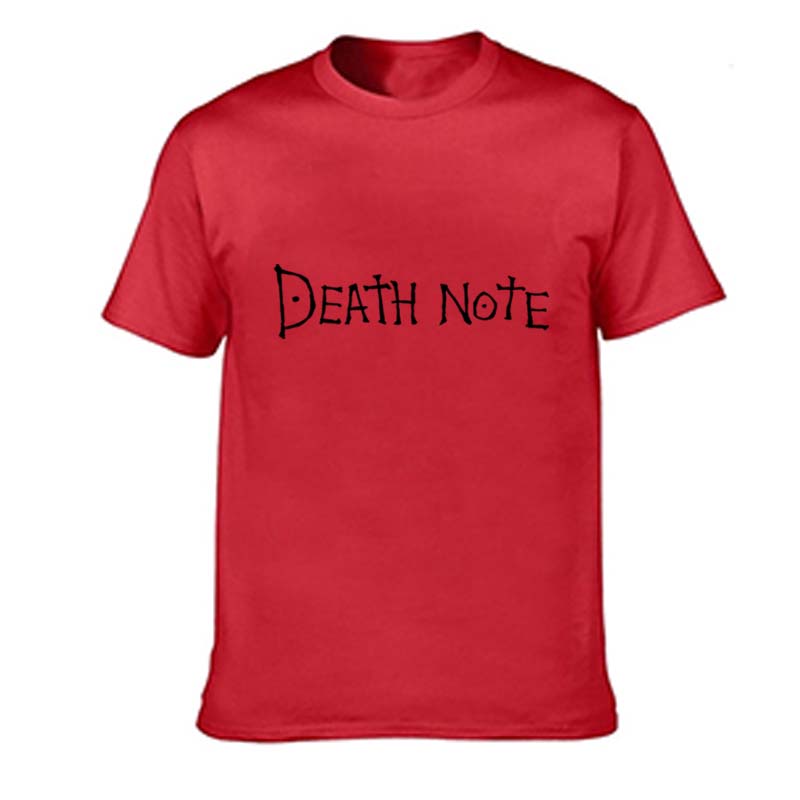 Harajuku Anime Death Note Printed T Shirt Men Women Oversized Trendy T-shirts Anime Fan T-shirt Harajuku Manga Summer Tops