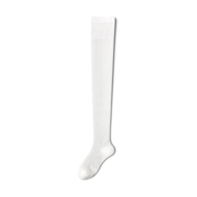 Ribbed Modal Over-the-Knee Thigh-High Socks - Summer Thin, 240 Needles One Size