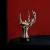 Horror Skeleton Hand Figurine Resins Candle Holders Halloween Tealight Stand Candlestick Centerpiece Decors for Festival