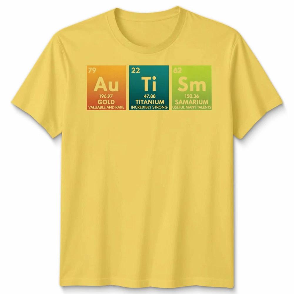 Autismus Bewusstsein Unisex Lustiges Autismus Periodensystem T-Shirt